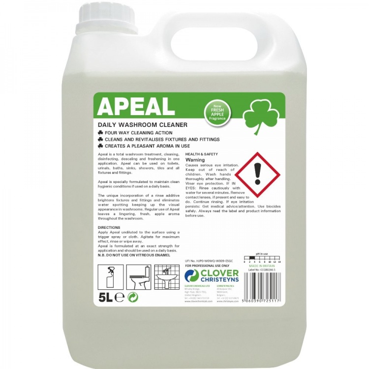 Clover Chemicals Apeal Daily Washroom Cleaner (251)